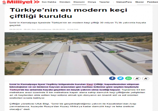 TÜRKİYE'NİN EN MODER KEÇİ ÇİFTLİĞİ